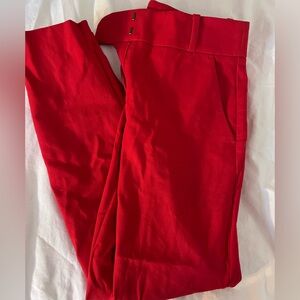 LOFT Marisa Red Skinny Pants